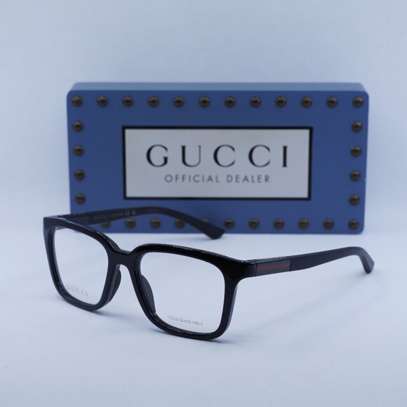 Final Price! Gucci GG1738O 001 Shiny Black Eyeglasses